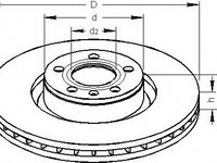 Disc frana AUDI A6 limuzina (4F2, C6), AUDI A6 Avant (4F5, C6) - TOPRAN 110 308