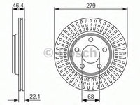 Disc frana AUDI A8 (4D2, 4D8) (1994 - 2002) BOSCH 0 986 479 916