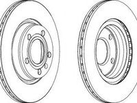 Disc frana AUDI A8 (4D2, 4D8) (1994 - 2002) FERODO DDF1708