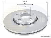 Disc frana AUDI A8 4D2 4D8 COMLINE ADC1417V