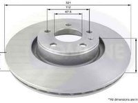 Disc frana AUDI A8 4E COMLINE ADC1465V