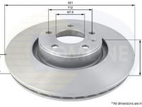 Disc frana AUDI A8 4E COMLINE ADC1465V