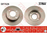 Disc frana Audi AUDI 100 Avant (43, C2) 1977-1983 #2 02908