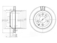 Disc frana AUDI Q7 4L DELPHI BG3775C