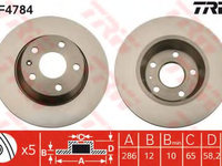 Disc frana AUDI TT (8J3) (2006 - 2014) TRW DF4784