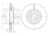 Disc frana AUDI TT 8J3 DELPHI BG3953