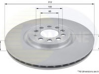 Disc frana AUDI TT (8N3) (1998 - 2006) COMLINE ADC1438V piesa NOUA