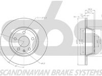 Disc frana AUDI TT Roadster 8J9 sbs 18153147168