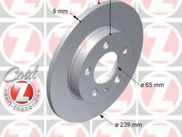 Disc frana AUDI TT Roadster (8N9) (1999 - 2006) ZIMMERMANN 100.1248.20