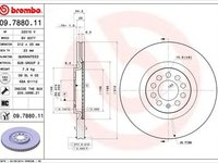 Disc frana AUDI TT Roadster 8N9 BREMBO 09.7880.1X