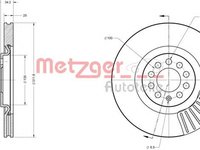 Disc frana AUDI TT Roadster 8N9 METZGER 6110387