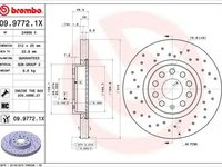 Disc frana AUDI TT Roadster FV9 BREMBO 0997721X