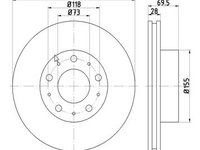 Disc frana Axa fata stanga (12108531 MTR) Citroen,FIAT,PEUGEOT