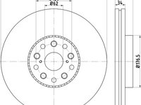 Disc frana Axa fata stanga (92224203 TEXTAR) LEXUS