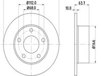 Disc frana Axa spate stanga (12108542 MTR) AUDI,SKODA,VW