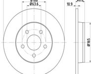 Disc frana Axa spate stanga (12108544 MTR) FORD,VOLVO,VOLVO (CHANGAN)