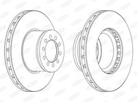 Disc frana BCR186A BERAL pentru Skoda Superb Vw Passat Vw Beetle Vw New Vw Novo Mercedes-benz Atego