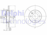 Disc frana BG2116 DELPHI pentru Audi 80 Audi Fox Audi Coupe Vw Golf Vw Rabbit Vw Jetta Vw Dasher Vw Passat Vw Carat Vw Corsar Vw Quantum Vw Santana Vw Scirocco Vw Vento