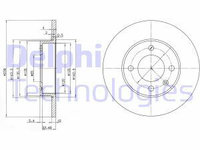 Disc frana BG2117 DELPHI pentru Audi 80 Audi Fox Vw Polo Vw Derby Vw Golf Vw Rabbit Vw Jetta Vw Dasher Vw Passat Vw Carat Vw Corsar Vw Quantum Vw Santana Vw Scirocco Seat Ibiza Seat Cordoba