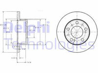 Disc frana BG2253 DELPHI pentru CitroEn C25 Peugeot J5 Fiat Ducato