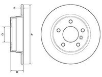 Disc frana BG2624 DELPHI pentru Bmw Seria 3