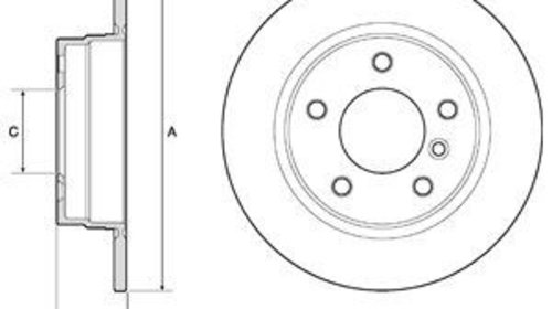 Disc frana BG2624 DELPHI pentru Bmw Seria 3