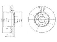 Disc frana BG2693 DELPHI pentru Renault Laguna Renault Safrane Renault Megane