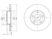 Disc frana BG2749 DELPHI pentru Audi 100 Audi A6 Audi A4