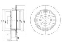 Disc frana BG2873 DELPHI pentru Peugeot 406