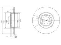 Disc frana BG2911 DELPHI pentru Seat Arosa Vw Polo Fiat Fiorino