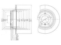 Disc frana BG3044 DELPHI pentru Bmw Seria 5