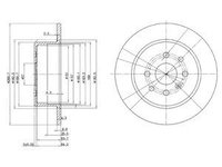 Disc frana BG3141 DELPHI pentru Opel Vectra