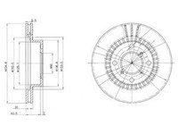 Disc frana BG3160 DELPHI pentru Suzuki Baleno 1996 1997 1998 1999 2000 2001 2002