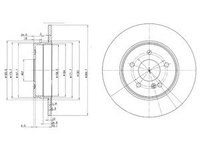 Disc frana BG3239C DELPHI pentru Mercedes-benz E-class Mercedes-benz C-class Mercedes-benz Clk Mercedes-benz Slk