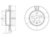 Disc frana BG3296 DELPHI pentru Mercedes-benz Vito 1996 1997 1998 1999 2000 2001 2002 2003