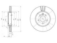 Disc frana BG3503 DELPHI pentru Rover 75