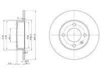 Disc frana BG3505 DELPHI pentru Vw Derby Vw Flight Vw Polo Seat Cordoba Vw Lupo Seat Ibiza Seat Arosa