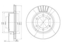 Disc frana BG3535 DELPHI pentru Toyota 4 Toyota Hilux Toyota Surf