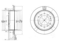 Disc frana BG3557 DELPHI