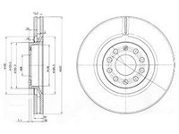 Disc frana BG3714 DELPHI pentru Audi A6 Audi A4 Audi Allroad Seat Exeo