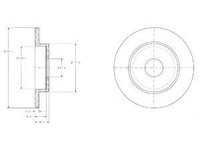 Disc frana BG3761 DELPHI pentru Nissan Almera Nissan Primera