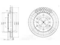 Disc frana BG3812 DELPHI pentru Mitsubishi Montero Mitsubishi Pajero Mitsubishi Pajeroshogun Mitsubishi Shogun