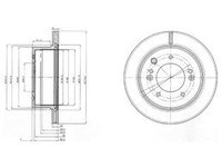 Disc frana BG3859 DELPHI pentru Kia Sorento