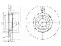 Disc frana BG3951 DELPHI pentru Alfa romeo Giulietta Alfa romeo Brera Alfa romeo Spider Alfa romeo 159