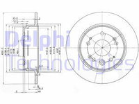 Disc frana BG3979 DELPHI pentru Honda Cr-v