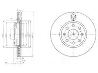 Disc frana BG4004 DELPHI pentru Opel Corsa Fiat Punto Opel Vita Fiat Grande