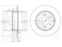 Disc frana BG4012 DELPHI pentru Hyundai I45 Hyundai Sonata Hyundai Embera