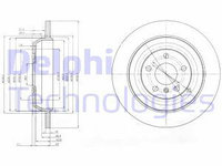 Disc frana BG4031 DELPHI pentru Mercedes-benz M-class Mercedes-benz R-class