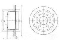 Disc frana BG4062 DELPHI pentru Citroen Jumper 2011 2012 2013 2014 2015 2016 2017 2018 2019 2020 2021 2022 2023 2024