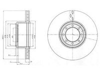 Disc frana BG4102 DELPHI pentru Land rover Discovery Land rover Lr4 Iveco Daily